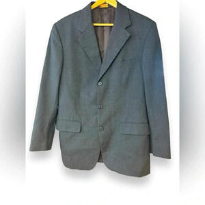 Brooks Brothers 39R Makers Brookseases Slate Gray 100% Wool Men's Suit Jacket